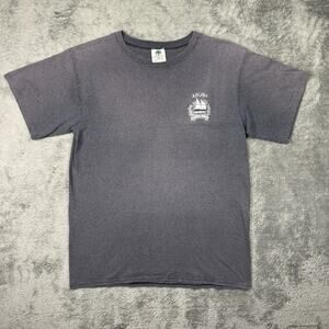 Vintage 90s Single Stitch Tee Shirt ARUBA Kingstree Striped Sun Faded Mens L USA